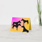 Carte de note pliée : Doberman (Devant)