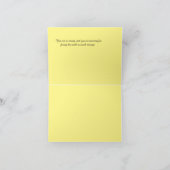 Carte de note pliée : Encouragement (Intérieur)