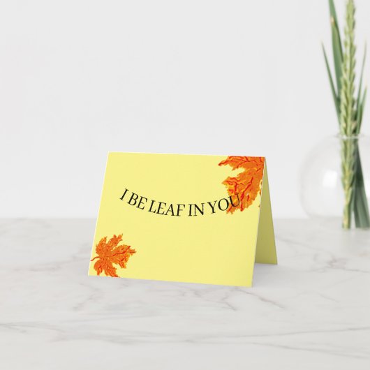 Carte de note pliée : Encouragement (Devant)