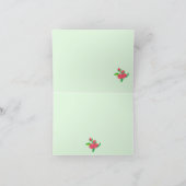 Carte de note pliée : Fleur japonaise (Intérieur)