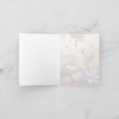 Carte de note pliée Fleurs (Intérieur)