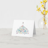 Carte de note pliée Flora (Fleur jaune)