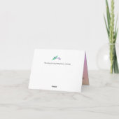 Carte de note pliée : Les prières sont avec vous (Dos)