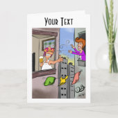 Carte de note pliée Oops (Devant)