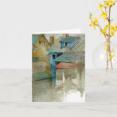 Carte de note pliée personnalisée (Fleur jaune)