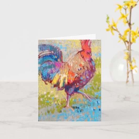 Carte de note pliée personnalisée (Fleur jaune)