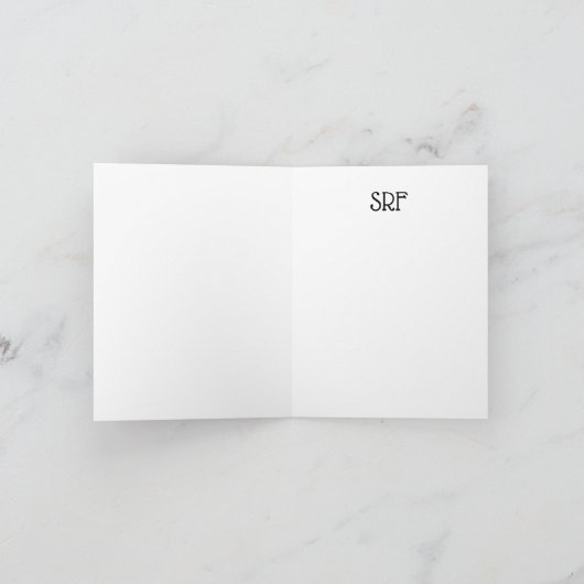 Carte de note pliée pour fille mignonne (Intérieur)