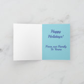 Carte de note pliée pour le chalet d'hiver (Intérieur)