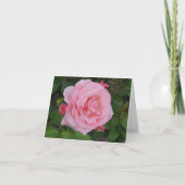 Carte de note pliée rose classique (Devant)