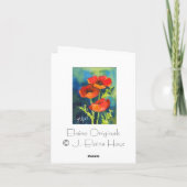 Carte de note POPPY RED (Dos)