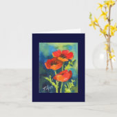 Carte de note POPPY RED (Fleur jaune)