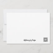 Carte de note pour amie (Dos)