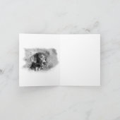 CARTE DE NOTE POUR AQUARELLE DE WEIMARANER AVEC (Intérieur)