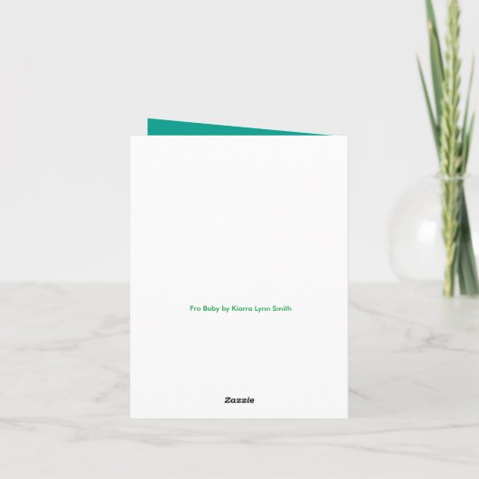 Carte de note pour bébé (Dos)