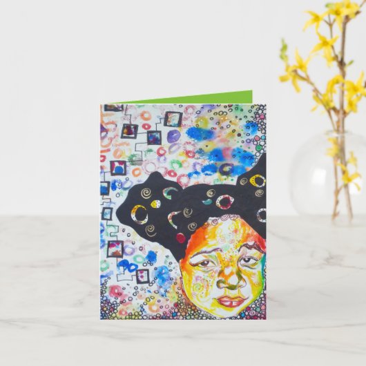 Carte de note pour bébé (Fleur jaune)