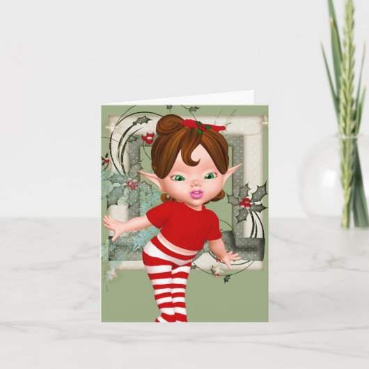 Carte de note pour bébé Noël (Devant)