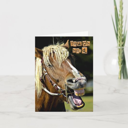 Carte de note pour Cheval de Rire (Devant)