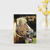 Carte de note pour Cheval de Rire (Fleur jaune)