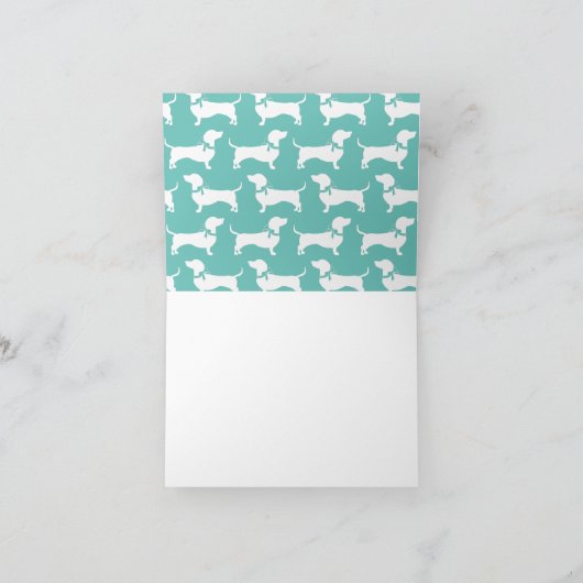 Carte de note pour Chien Chien Chien Chien Dachshu (Intérieur)