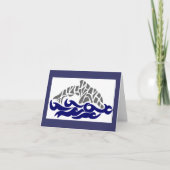 carte de note pour dauphin de gabarit (Devant)