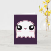 Carte de note pour fantôme mignonne (Fleur jaune)