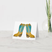 Carte de note pour fille Cowboy (Devant)