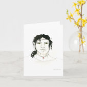 Carte de note pour homme indien (Fleur jaune)