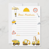 Carte de note pour le capsule d'heure d'anniversai (Devant)