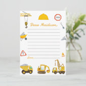 Carte de note pour le capsule d'heure d'anniversai (Debout devant)