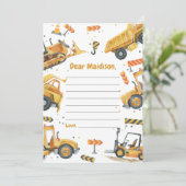 Carte de note pour le capsule d'heure d'anniversai (Debout devant)