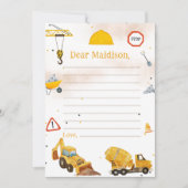 Carte de note pour le capsule d'heure d'anniversai (Devant)