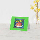 Carte de note pour le déjeuner de Kawaii (Fleur jaune)