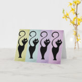 Carte de note pour les chats Whiskers (Fleur jaune)