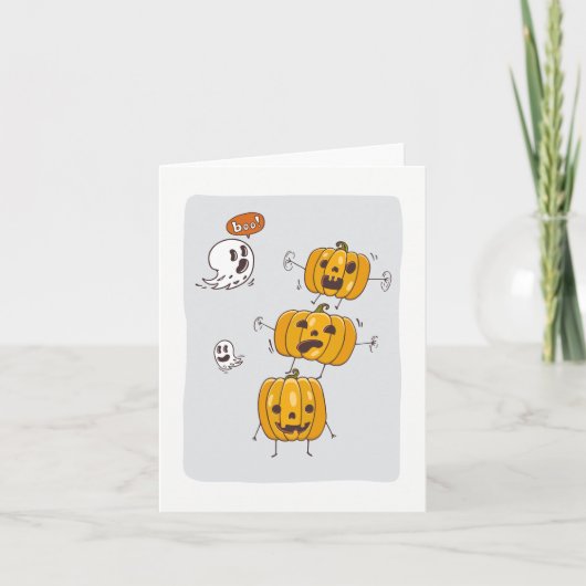 Carte de note pour les Citrouilles et les fantômes (Devant)