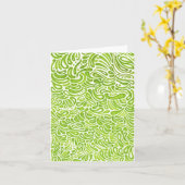 Carte de note pour les haricots verts (Fleur jaune)