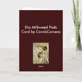 Carte de note pour les pots de lait sec (Dos)