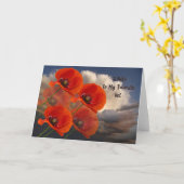 Carte de note pour vétéran (Fleur jaune)