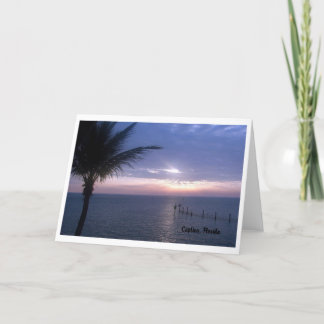 Carte de note pourpre de blanc de coucher du