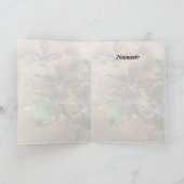 carte de note pourpre de carte de voeux d'OM d'or (Intérieur)