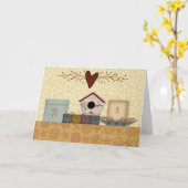 Carte de note primitive de collection (Fleur jaune)