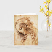 Carte de note principale de la femme de da Vinci (Fleur jaune)