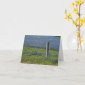 Carte de note Printemps dans le pays (Fleur jaune)
