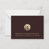 Carte de note professionnelle Gold Seal (Devant)