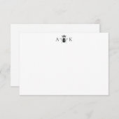 Carte de note Queen Bee Vintage personnalisée (Devant / Derrière)