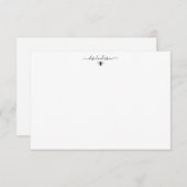 Carte de note Queen Bee Vintage personnalisée (Devant / Derrière)