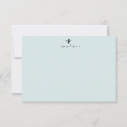 Carte de note Queen Bee Vintage personnalisée (Devant)