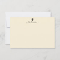 Carte de note Queen Bee Vintage personnalisée