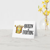 Carte de note Queen of Everything (Fleur jaune)