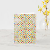 Carte de note QUILT MOSAIC (Fleur jaune)