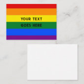 Carte de note RAINBOW vide plat pour personnaliser (Devant / Derrière)